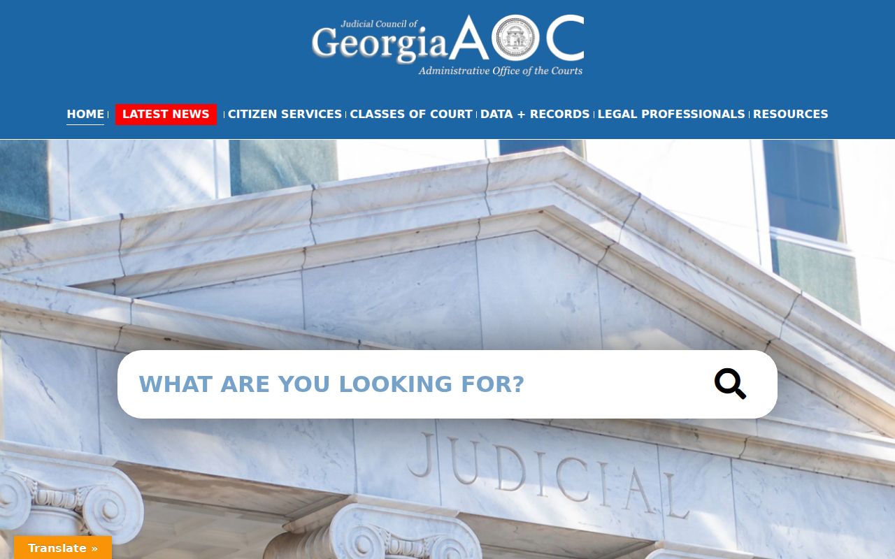 Whitfield County warrant search Georgia Courts gateway