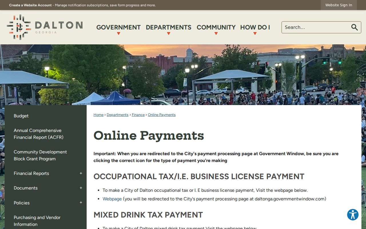 Whitfield County municipal court warrant payment route in Dalton